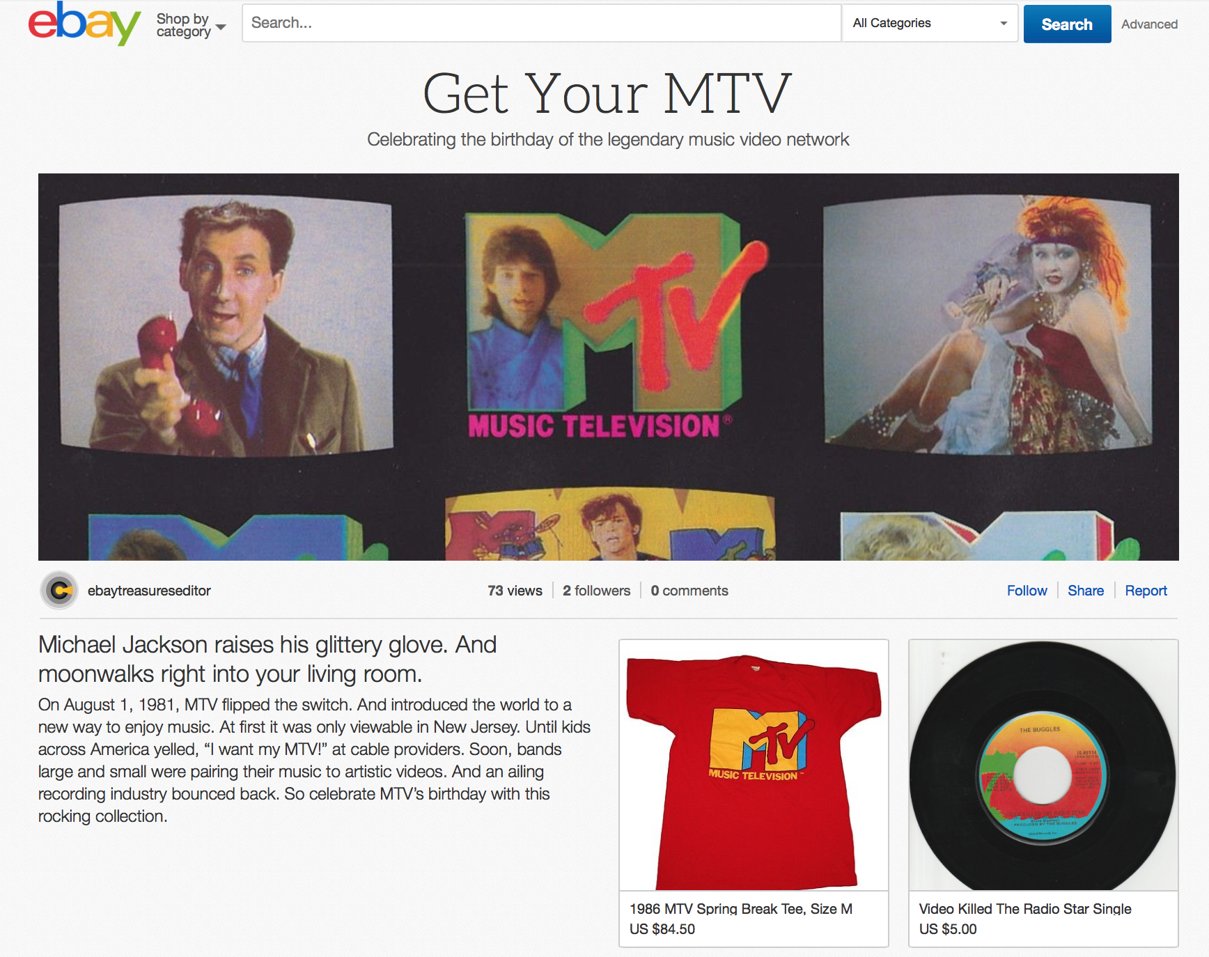 eBay Collection — Get Your MTV